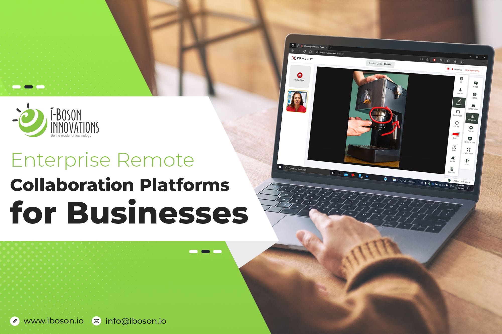 Enterprise remote collaboration platforms for business