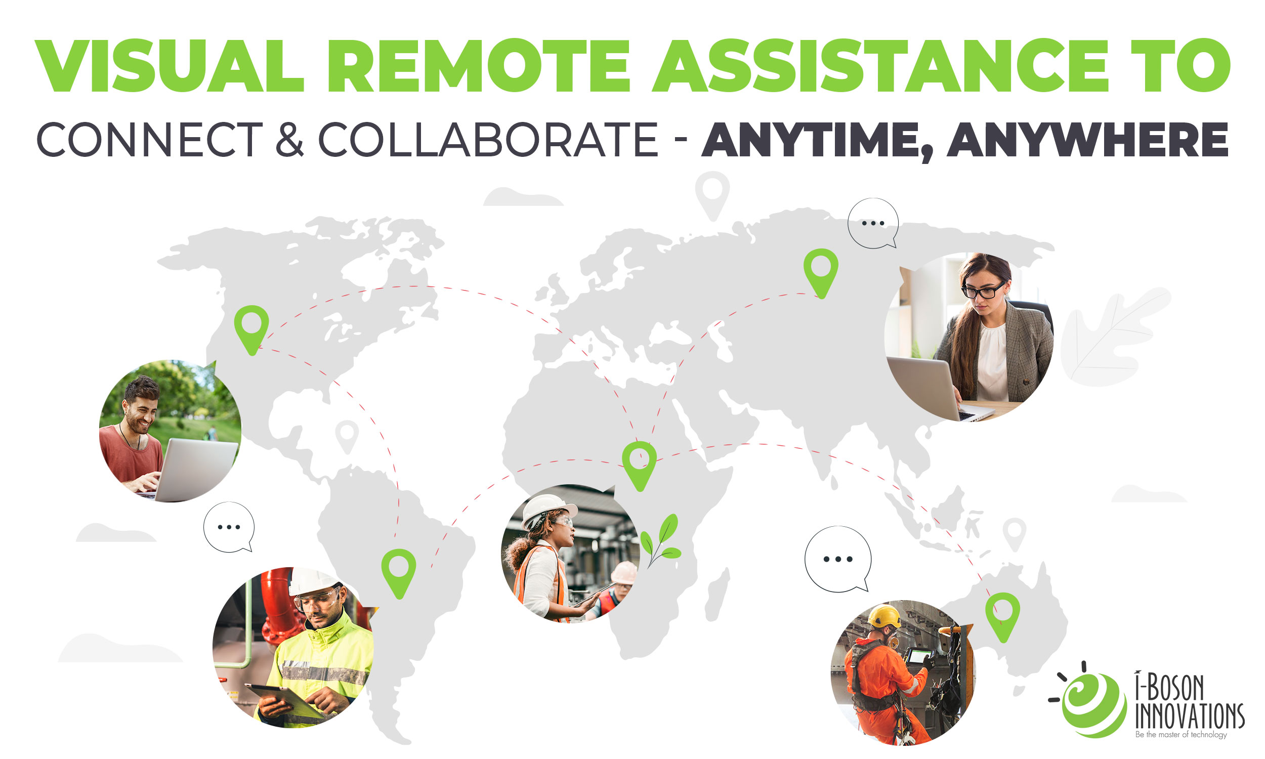 Visual remote assistance for enterprises