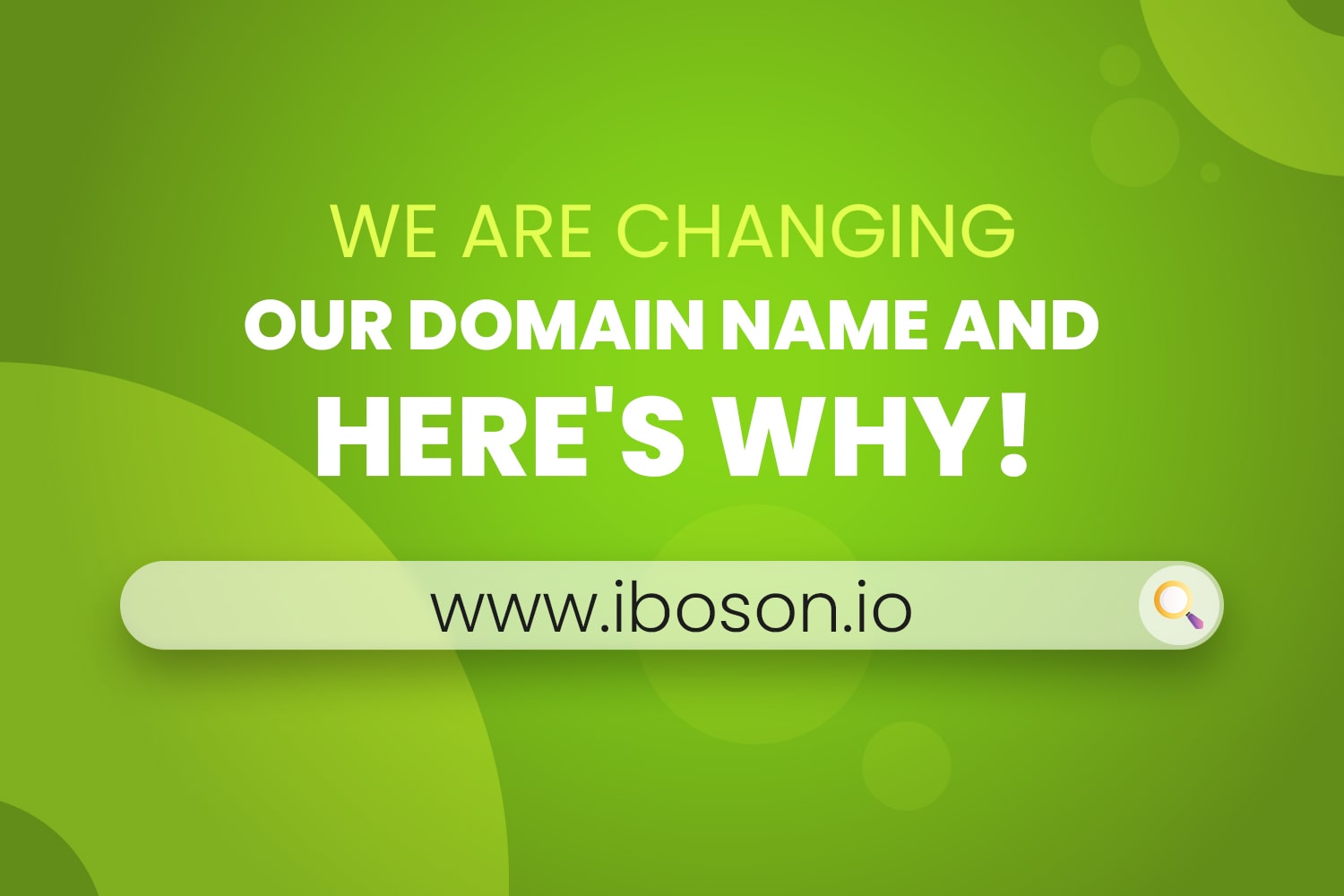 Why we switched domain name